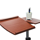 Angle & Height Adjustable Rolling Laptop Desk Cart Over Bed Hospital Table Stand