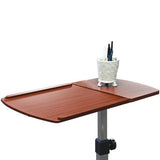 Angle & Height Adjustable Rolling Laptop Desk Cart Over Bed Hospital Table Stand