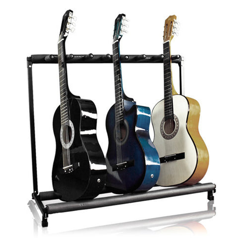7 Slot Folding Guitar Rack