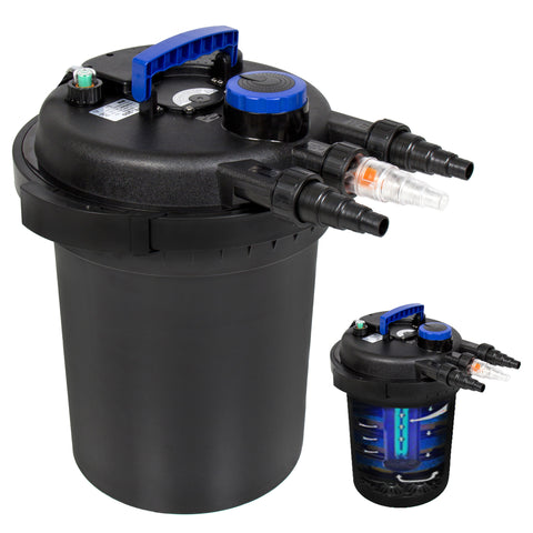 4000 Gallon Pressure Bio Filter w/ 13W UV Sterilizer Light Koi Fish Pond Pump