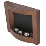 Fireplace Gel Fuel Wall Mount Fire Place Oil Rubbed Bronze Finish Jel Fuel