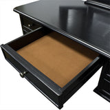 Black Vanity Table Jewelry Makeup Desk 5 Drawer Indoor Home Furniture