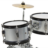 12" Kids Beginners 3pc Drum Set Complete w/ Throne Cymbal