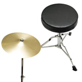 Drum Set 5 PC Complete Adult Set Cymbals Full Size Black New Drum Set