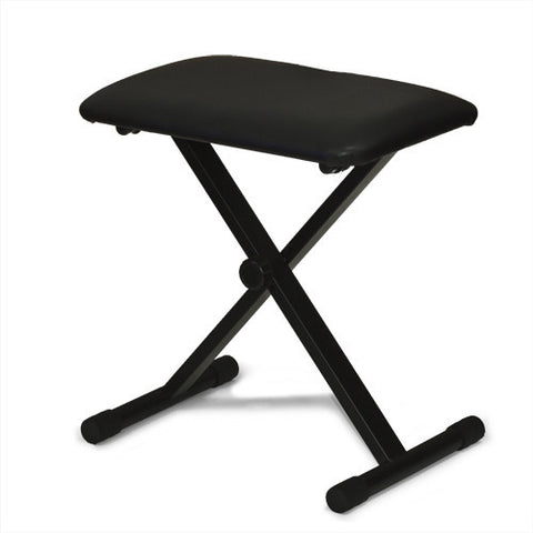 Piano Bench Adjustable Folding Bench Black Leather Piano Seat Bench