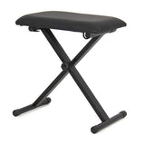 Piano Bench Adjustable Folding Bench Black Leather Piano Seat Bench New