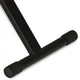 Piano Bench Adjustable Folding Bench Black Leather Piano Seat Bench
