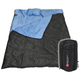2 Person 86"x60" Sleeping Bag and Pillows