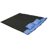 2 Person 86"x60" Sleeping Bag and Pillows