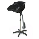 Portable Height Adjustable Shampoo Basin Hair Treatment Bowl Salon Tool Black