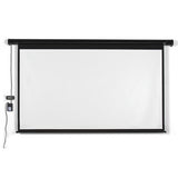 120" Electric Motorized Remote Projection Screen Movie Projector Black Matt 16:9