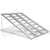 Tri-Fold Folding Motorcycle ATV Aluminum Loading Ramp Snowmobile Lawn Trailer