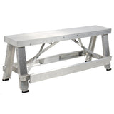 Aluminum Drywall Walk-Up Adjustable 18"-30" Folding Bench Heavy Duty