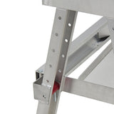 Aluminum Drywall Walk-Up Adjustable 18"-30" Folding Bench Heavy Duty