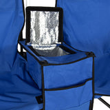 Picnic Double Folding Chair w Umbrella Table Cooler  Fold Up Beach Camping Chair