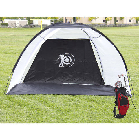 Golf Net Cage Practice Driving Hitting Training Mat Aid Driver Or Irons