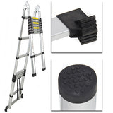 EN131 Std. 16.5 ft  Aluminum Telescopic Telescoping Collapsible Ladder Extension