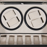 Watch Winder 4 + 6 Leather Storage Display Case Box Automatic Rotation