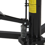 2 Stage 1100lb Hydraulic Transmission Jack W/ Pedal 360° Swivel Wheel Lift Hoist