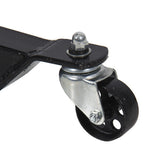 2 Stage 1100lb Hydraulic Transmission Jack W/ Pedal 360° Swivel Wheel Lift Hoist
