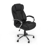 PU Leather High Back Executive Office Task Chair w/ Metal Base for Computer Desk