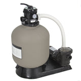 Pro Above Ground Swimming Pool Pump System 4500GPH 19" Sand Filter w/ 1.0HP