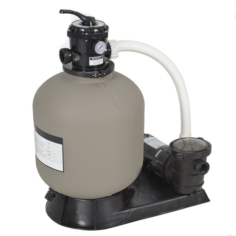 Pro Above Ground Swimming Pool Pump System 4500GPH 19" Sand Filter w/ 1.0HP