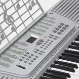 New Silver 61 Key Electronic Music Keyboard, Electric Piano Organ