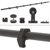 6.6 FT Modern Interior Sliding Wood Barn Door Hardware Track Set