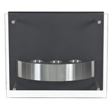 Wall Mount Reservoir Glass Fireplace (Ethanol Gel Fueled)