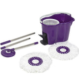 Microfiber Spinning Mop W/ Bucket & 2 Rotating Heads