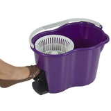 Microfiber Spinning Mop W/ Bucket & 2 Rotating Heads