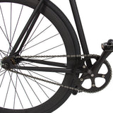 Black/Blk 54CM Fixie Bike Steel Frame Gear Single Speed Sport Road Track Bicycle