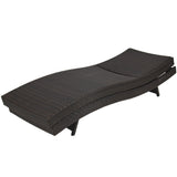 Outdoor Patio Furniture Wicker Adjustable Pool Chaise Lounge Chair