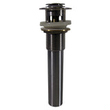 Pop Up Drain 1 1/2" With Overflow Vessel Sink Brushed Nickel Finish