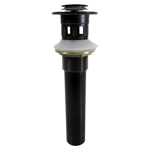 Pop Up Drain 1 1/2" With Overflow Vessel Sink Oil Rubbed Bronze Finish