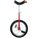 Unicycle 16" Red Chrome Unicycles Wheel Cycling Outdoor Sports Fitness