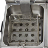 5000W 12 Liter Electric Countertop Deep Fryer Dual Tank 6 Commercial Restaurant