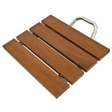 Folding Shower Seat Bench Wall Mount Solid Wood Construction Bath Seat
