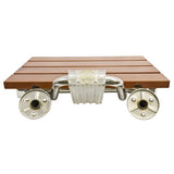 Folding Shower Seat Bench Wall Mount Solid Wood Construction Bath Seat