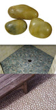 Natural Stone Rock Pebble Mosaic Indoor Outdoor Amber 12' X 12'Case of (10)