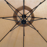 Patio Umbrella Offset 10' Hanging Umbrella Outdoor Market Umbrella Tan