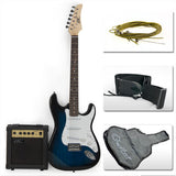 Full Size Electric Guitar + 10 Watt Amp + Gig Bag Case + Guitar Strap Beginners