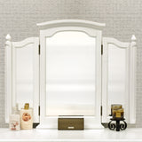 White Vanity Table Jewelry Makeup Desk 5 Drawer Indoor Home Furniture
