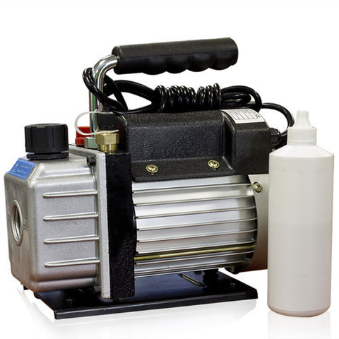 Single Stage 3CFM 1/4HP Rotary Vane Vacuum Pump HVAC Air AC A/C R410a R134a