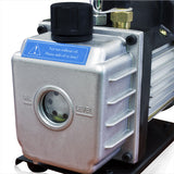 Single Stage 3CFM 1/4HP Rotary Vane Vacuum Pump HVAC Air AC A/C R410a R134a