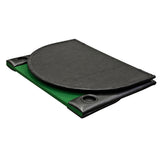 Poker Table Folding 79" X 36" Padded Oval Poker Table Top Green Felt New