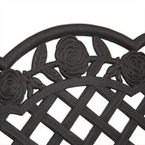 Patio Garden Bench Cast Aluminum Outdoor Garden Yard Solid Construction