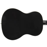 Beginners Acoustic Guitar With Guitar Case, Strap, Tuner and Pick Black