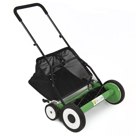 Lawn Mower 20" Classic Hand Push Reel W/ Grass Catcher 6 Adjustable Height 20"